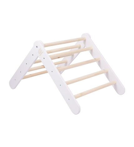 Ladder With a Slide-Climbing Wall - White