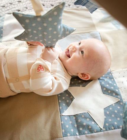 Small baby activity mat, 80x80 cm - Blue
