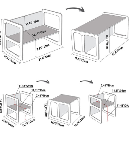 Montessori Weaning Table and Chair Set - with 1 Chair