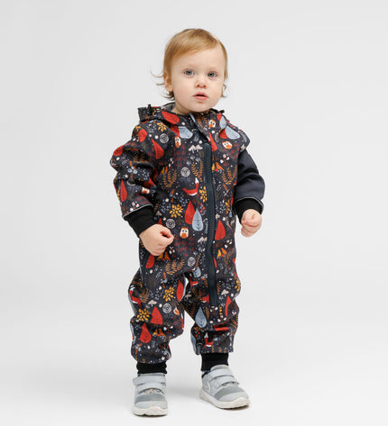 Softshell Onesie for Kids - FOREST