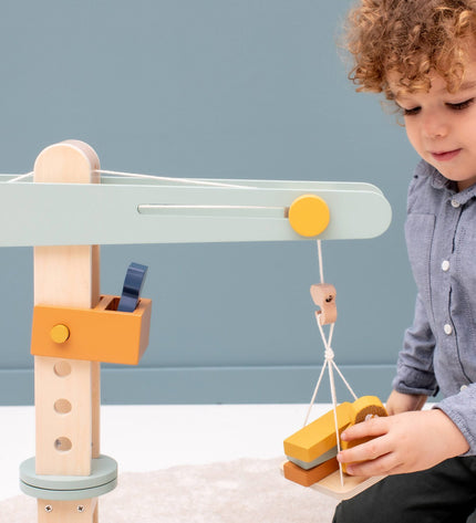 Wooden Construction Crane