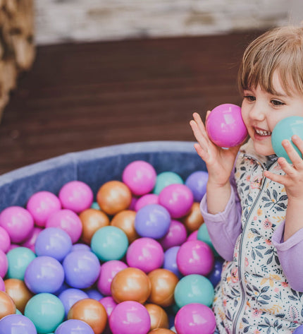 MeowBaby® Baby Foam Ball Pit 90x90x40cm - Model Flower