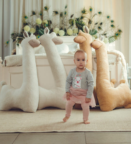 Giant Plush Toy Alpaca - Beige