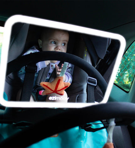 Baby Car Mirror with LED Pro