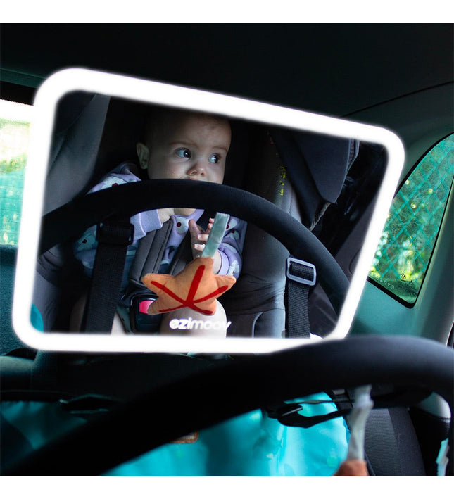 Baby Car Mirror with LED Pro