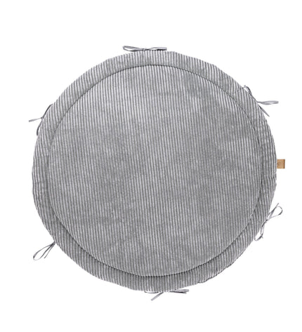 Baby Nest & Play Mat With Crib Bumper Braid - Grey