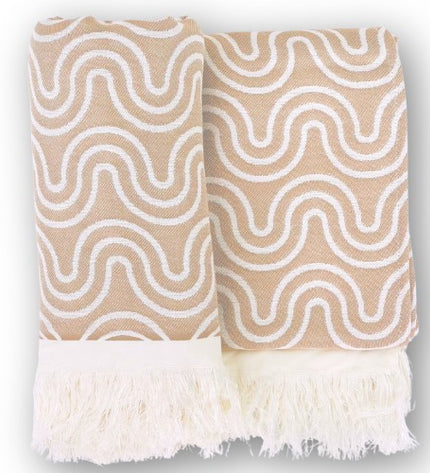 Bamboo Kids Bath Poncho - Sand