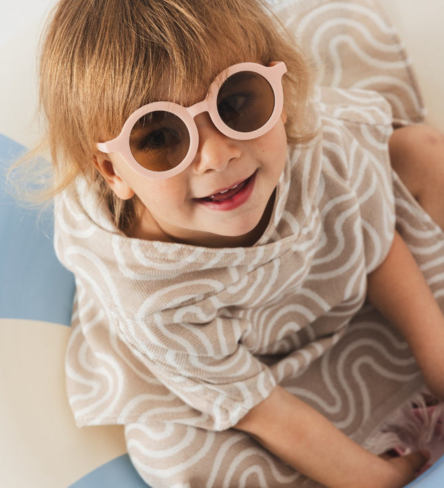 Bamboo Kids Bath Poncho - Sand