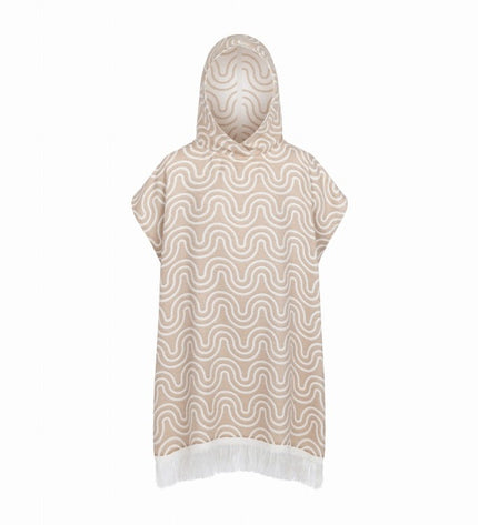 Bamboo Kids Bath Poncho - Sand