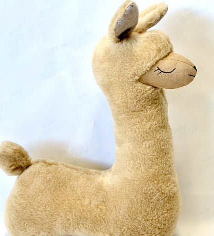 Soft Toy-Pillow Alpaca - Rusty Brown