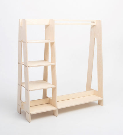 Clothing Rack with Shelves for Toddlers