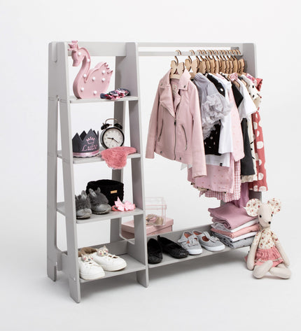 Clothing Rack with Shelves for Toddlers