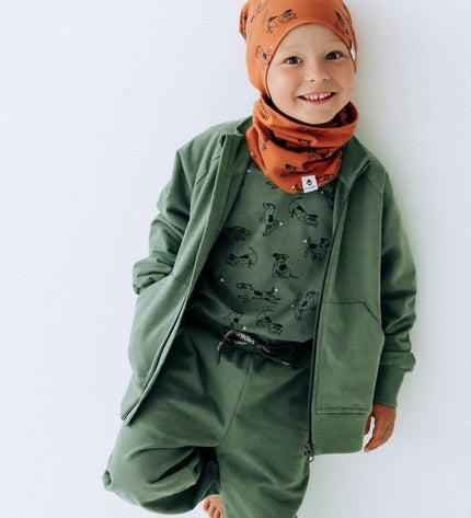 Cotton Beanie Hat With Folds DARGO - Copper Dogs