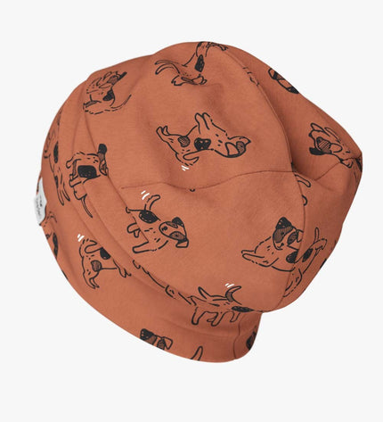 Cotton Beanie Hat With Folds DARGO - Copper Dogs