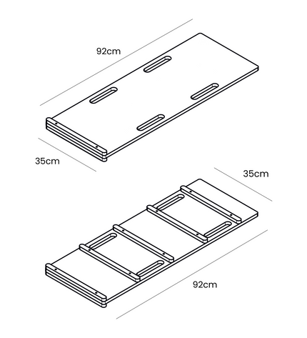 White Wooden Dream Rocker with Pillow and Slide - Medium