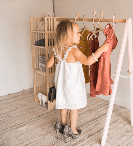 Kids Wooden Clothing Rack