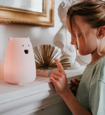 Big Bear Silicone Lamp with Remote - Pink