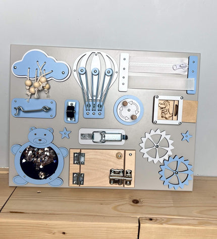 Extra small busy board with doors (30×40 cm)