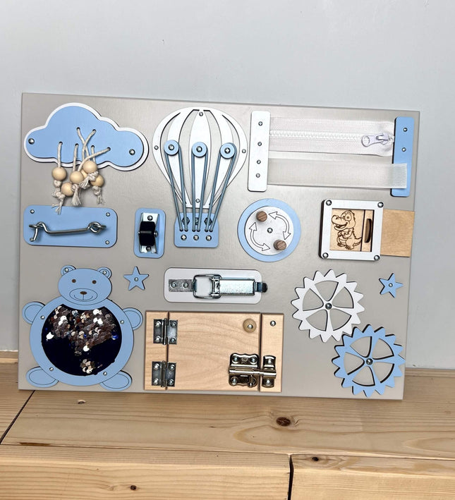 Extra small busy board with doors (30×40 cm)