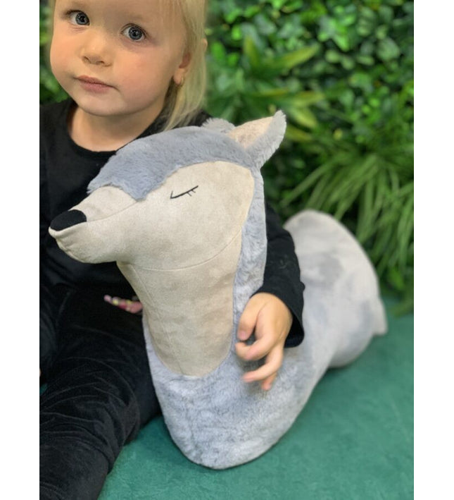 Handmade Wolf Soft Toy Pillow