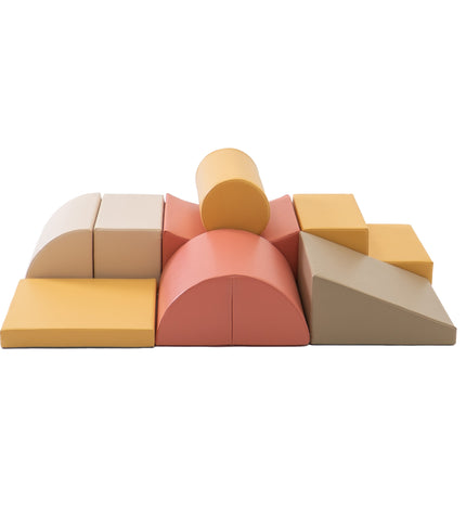 Soft Play 8 Foam Block Set - Pastel Pink Adventurer
