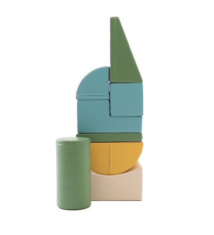 Soft Play 8 Foam Block Set - Pastel Turquoise Adventurer