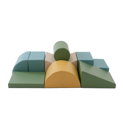 Soft Play 8 Foam Block Set - Pastel Turquoise Adventurer