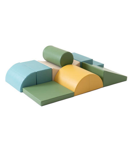 Soft Play 8 Foam Block Set - Pastel Turquoise Adventurer