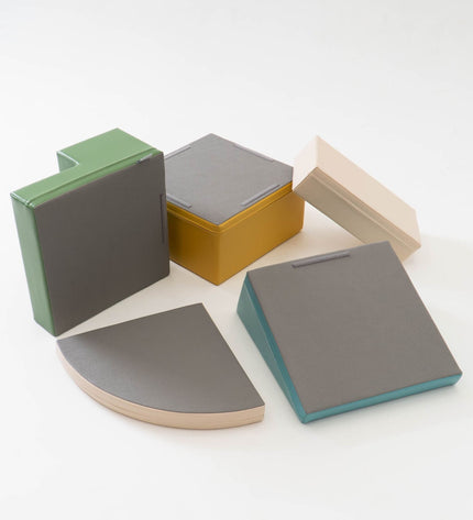 Soft Play 5 Foam Block Set - Pastel Turquoise Corner Climber