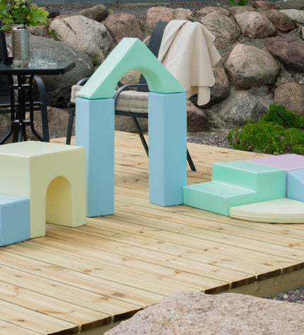 Soft Play 10 Foam Block Set - Light Pastel Creativity