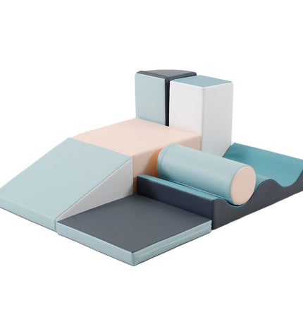Soft Play 7 Foam Block Set - Light Pastel Discoverer