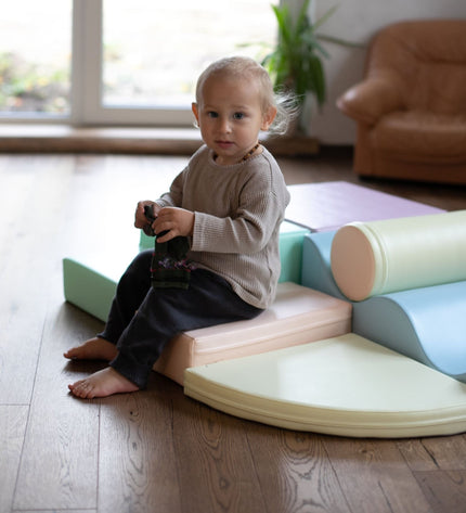 Soft Play 6 Foam Block Set - Light Pastel Explorer