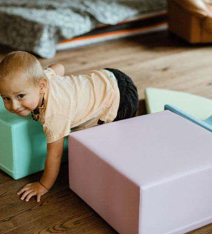 Soft Play 6 Foam Block Set - Light Pastel Explorer