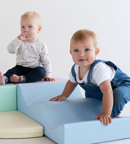 Soft Play 6 Foam Block Set - Light Pastel Explorer