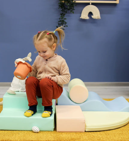 Soft Play 6 Foam Block Set - Light Pastel Explorer