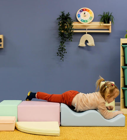Soft Play 6 Foam Block Set - Light Pastel Explorer