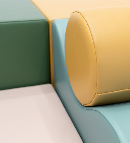 Soft Play 6 Foam Block Set - Pastel Turquoise Explorer