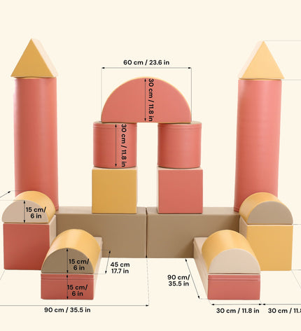 Fortress Soft Play Set – Pastel Pink
