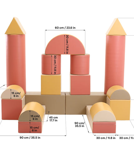 Fortress Soft Play Set – Pastel Pink