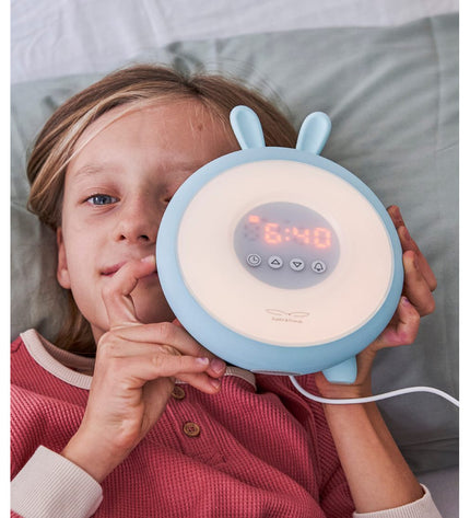 Rabbit Lamp with Alarm Clock – Blue