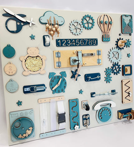 Large Montessori busy board for learning (60×70 cm)