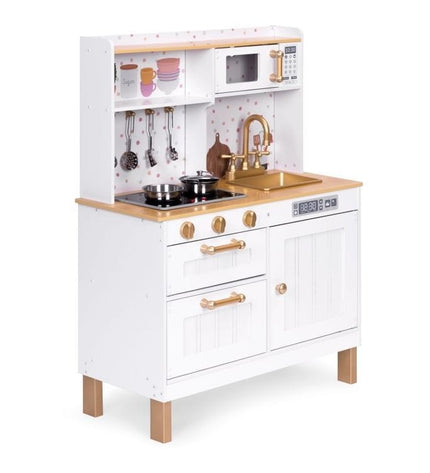 Large Wooden Play Kitchen with Sounds and LED