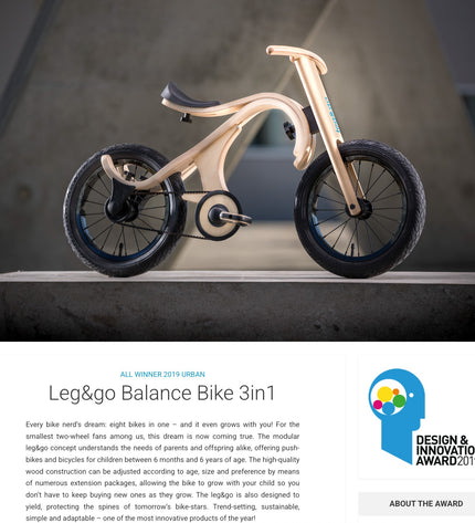 leg&go Balance Bike 3in1