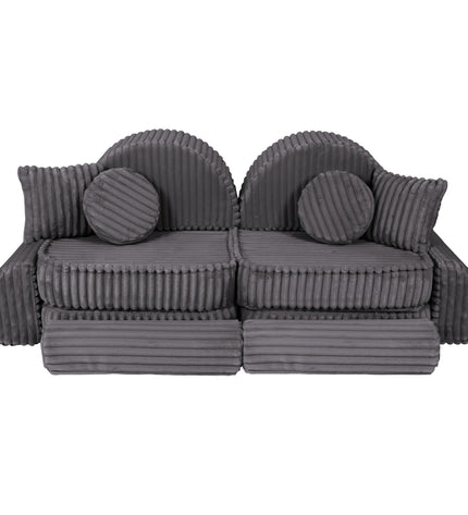 Medium Modular Sofa for Kids - Churros Jurassic Grey Plus