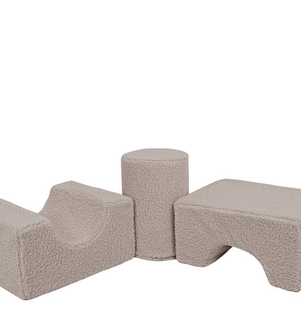 MeowBaby® Bearly Shape Set with 3 Elements - Gray