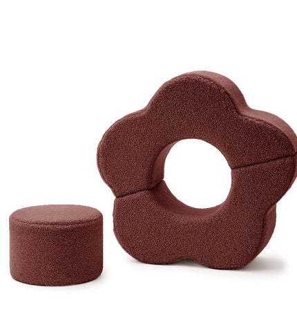 MeowBaby® Foam Flower Shape Set, 3 Elements, Bearly Dark Brown