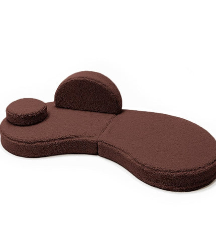 MeowBaby® Modular Sofa Coccolo for Kids – 6 Piece, Bearly Brown