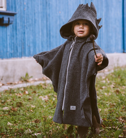 Merino Wool Car Poncho For Kids - Dragon