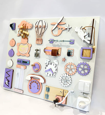 Montessori Marvel busy board (50×60 cm)