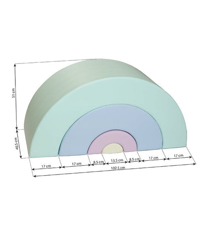 Montessori Soft Play Set - Rainbow
